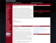 Tablet Screenshot of lawalumni.barry.edu